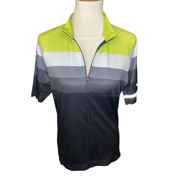 Novara Collared Shirt Short Sleeve Full Zip Closure Multicolor Size M - Picture 2 of 11